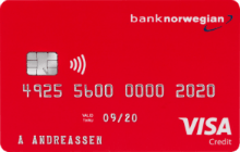 Kredittkort fra Norwegian med flybonus.